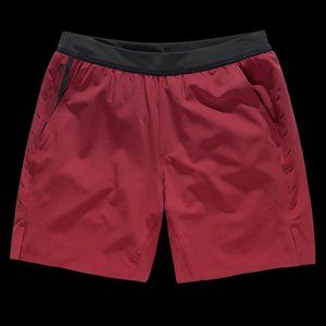 Red INTERVAL SHORT -  7" inseam - No Liner - MEDIUM